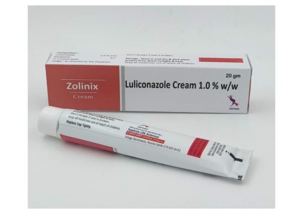 Zolinix Cream 20 gm Luliconazole Cream 1.0% w/w - Image 1